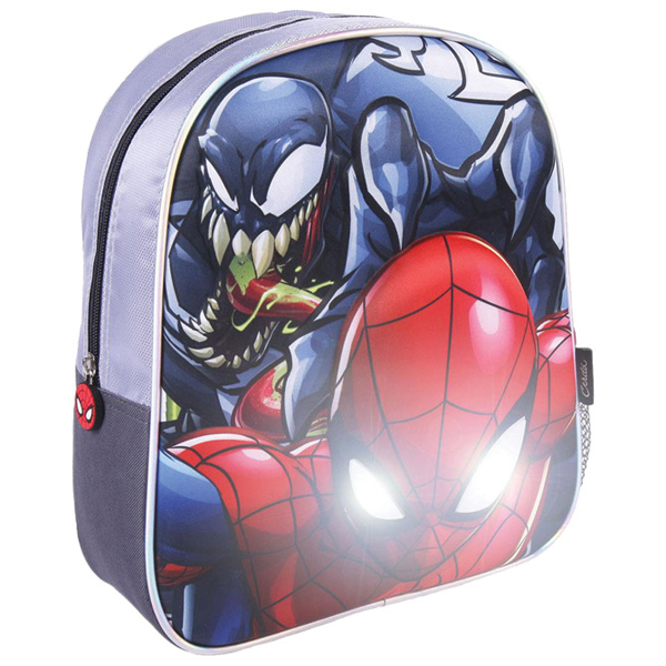 Ranac predškolski sa svetlom 3D Spiderman Cerda 2100003443 plavo-crveni - ODDO igračke