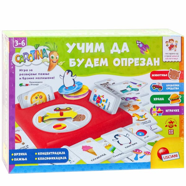 Lisciani Carotina SR Edukativna igra Ucim da budem oprezan RS79971 - ODDO igračke