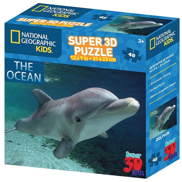 National Geographic - Amazing Animals Delfin Prime3D Puzzle 48 delova 31x23cm 13532 - ODDO igračke