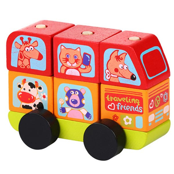 Cubika mali konstruktor - Mini Bus (7 elemenata) 13197 - ODDO igračke