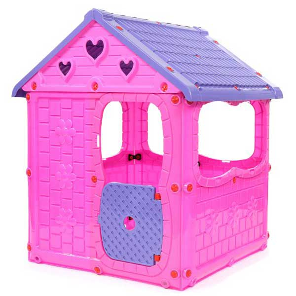 Baštenska plastična kućica za decu PlayHouse Pink 116x98x92cm 981022 - ODDO igračke