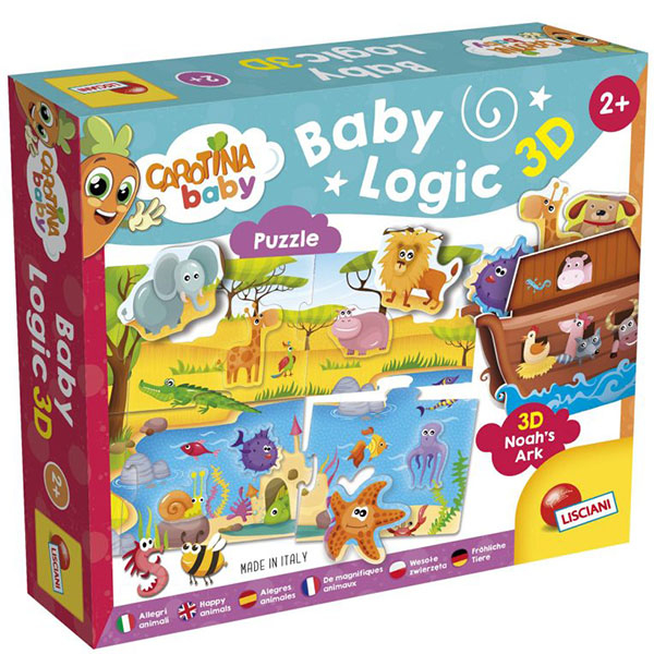 Carotina Edukativna logička igra Baby životinje 3D Lisciani 92536 - ODDO igračke