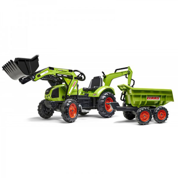 Traktor sa prikolicom i prednjom i zadnjom kašikom Falk Claas 2070w - ODDO igračke