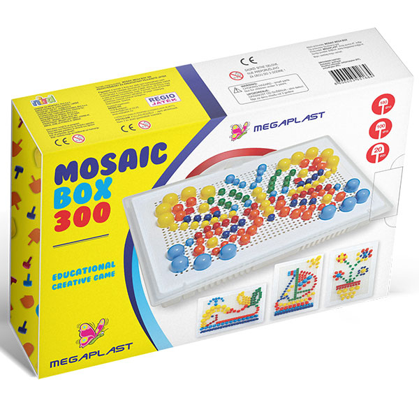 Megaplast Mozaik Box 300pcs 3951664 - ODDO igračke
