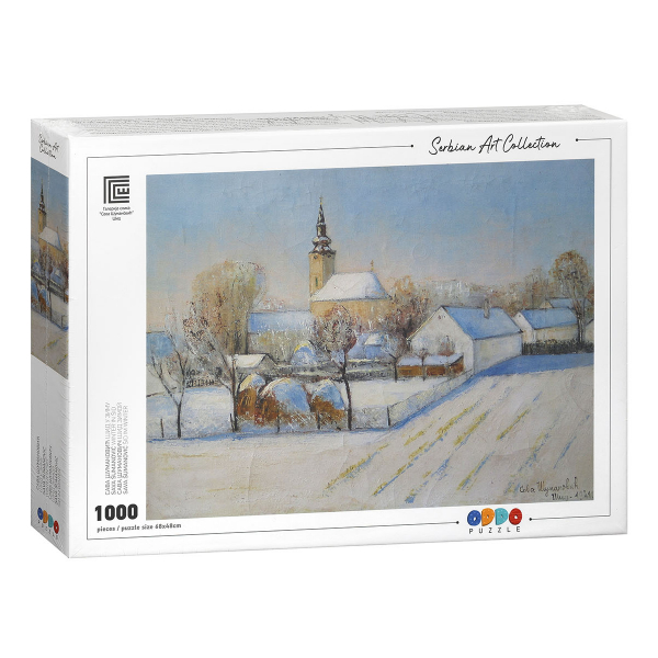 Sava Šumanović- Šid u zimu Puzzla Serbian Art Collection 241682 - ODDO igračke