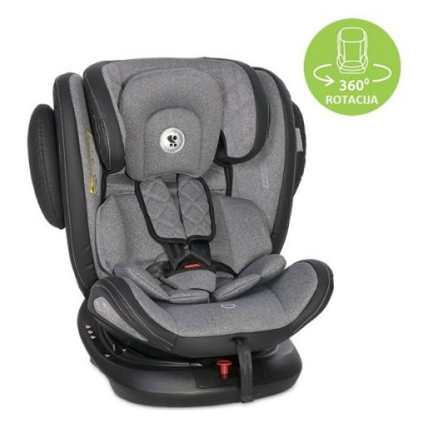 Lorelli auto sedište Aviator Isofix (0-36kg) Black / Light Grey 10071302336 - ODDO igračke