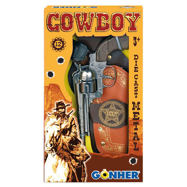 Gonher Kaubojski pištolj revolver sa futrolom GN14902 - ODDO igračke