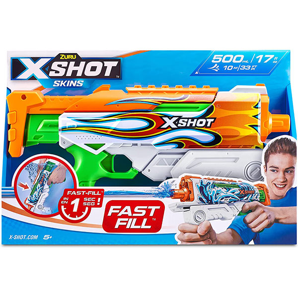 X Shot Water Warfare Fast Fill Skins Hyperload Puška na vodu ZU11854 - ODDO igračke