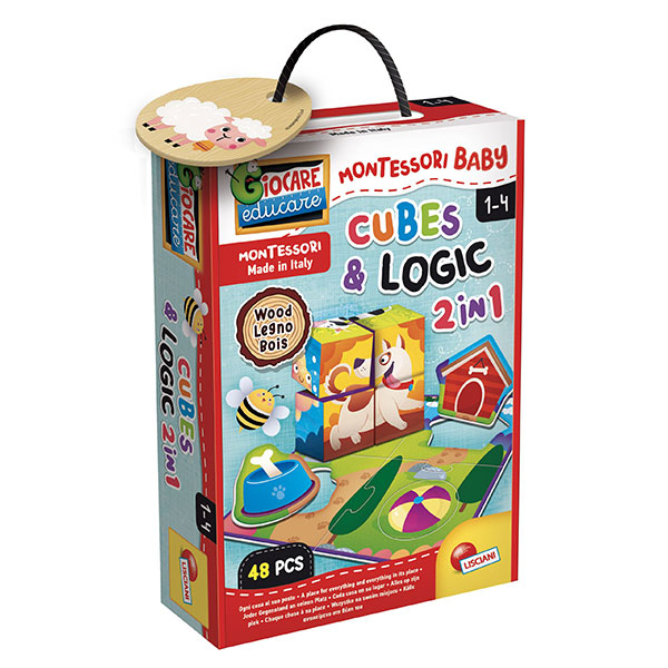 Montesori Edukativna kutija Cubes and Logic Lisciani 96879 - ODDO igračke