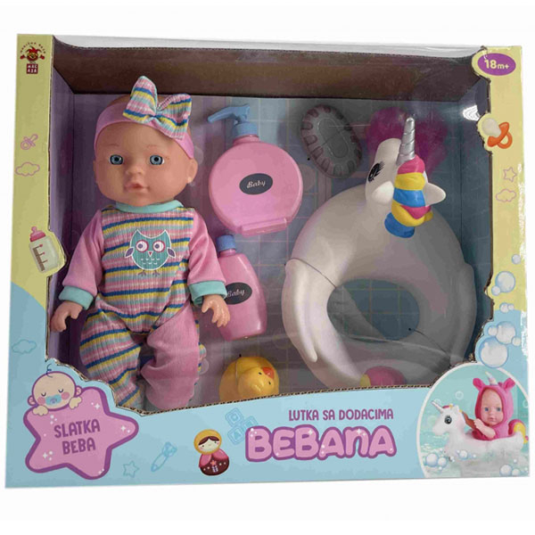 Lutka Bebana sa dodacima za kupanje 2212O0467 - ODDO igračke