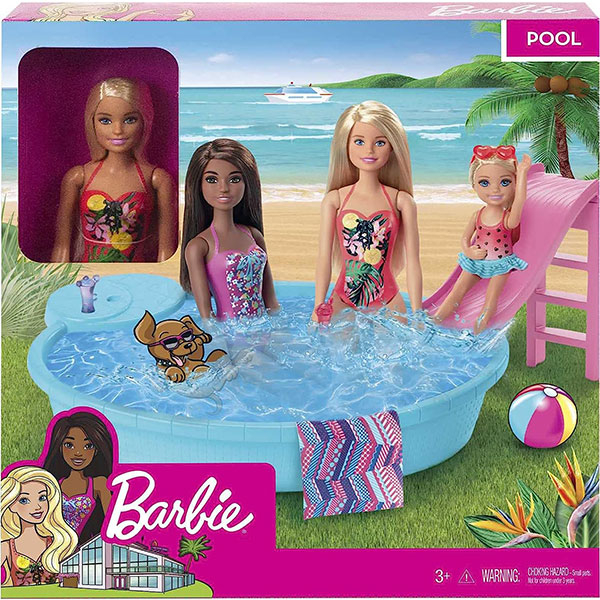 Barbie set sa bazenom GHL91/1015000489 - ODDO igračke