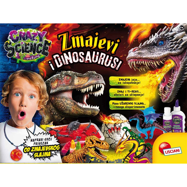 Crazy Science SR Laboratorija Zmajeva i Dinosaurusa Lisciani RS89390 - ODDO igračke