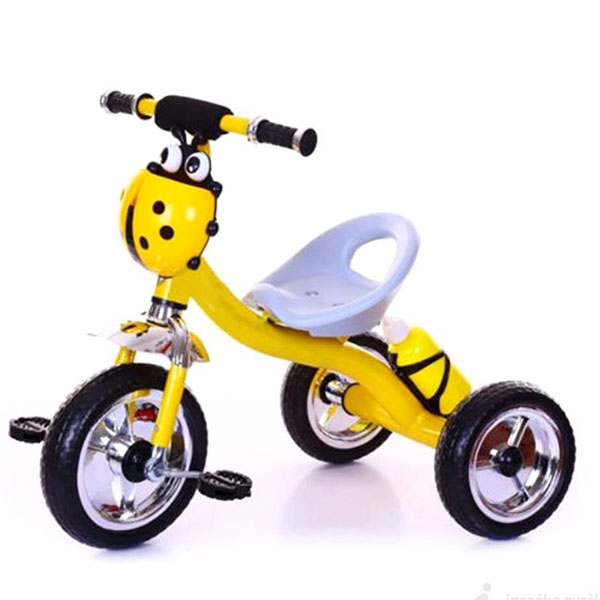 Tricikl za decu Bubamara sa termosom Y-TS1614/021838 žuti - ODDO igračke