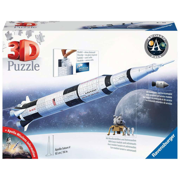 Ravensburger 3D puzzle (slagalice) - Model rakete Apolo Saturn V RA11545 - ODDO igračke