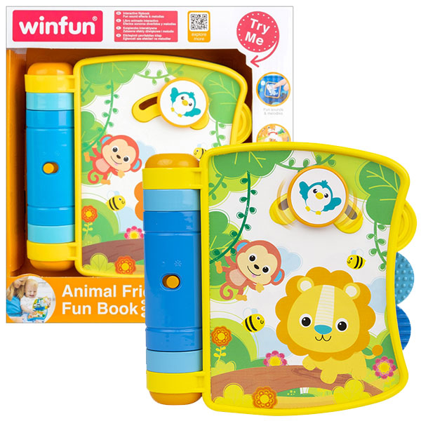 Win Fun Baby edukativna knjiga Životinje 000746-NL - ODDO igračke