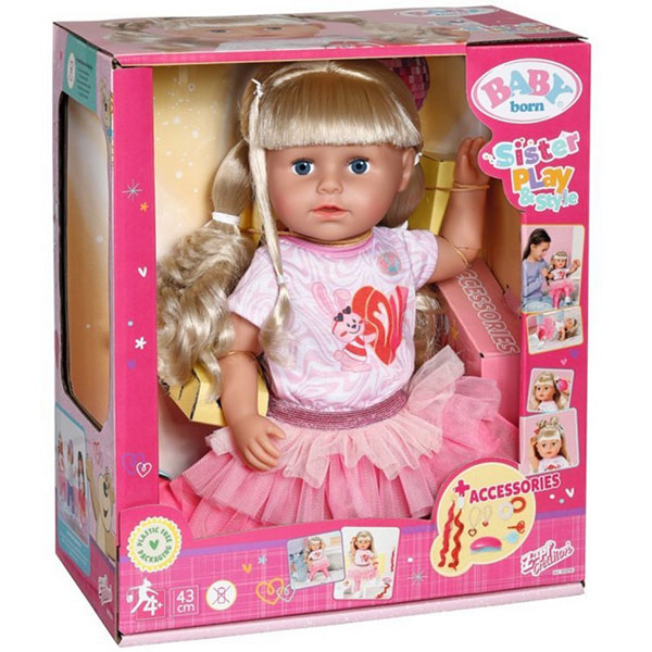 Baby Born Sestrica Play Style ZF833018 - ODDO igračke