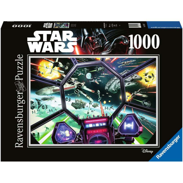 Ravensburger puzzle (slagalice) - 1000pcs Star Wars TIE Fighter Cockpit RA16920 - ODDO igračke
