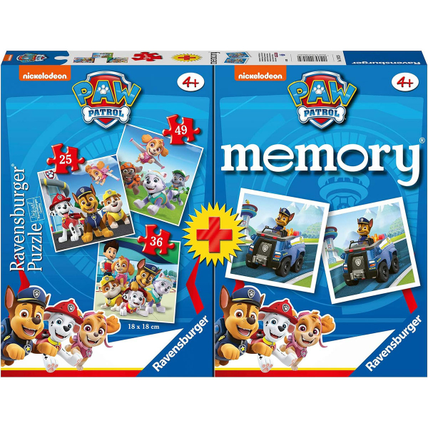 Ravensburger drustvena igra - Igra memorije Patrolne Šape RA20823 - ODDO igračke