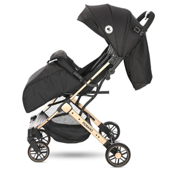 Kolica za bebe Fiorano black + footcover (2023) Lorelli 10021492305 - ODDO igračke