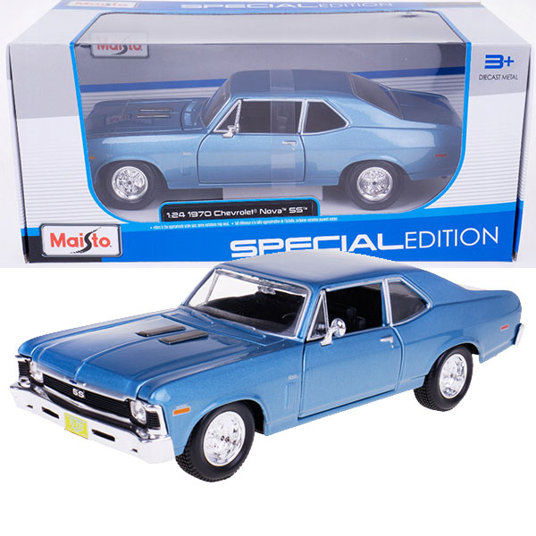 Maisto Metalni model autića 1:24 1970 Chevrolet Nova SS 31262BU - ODDO igračke