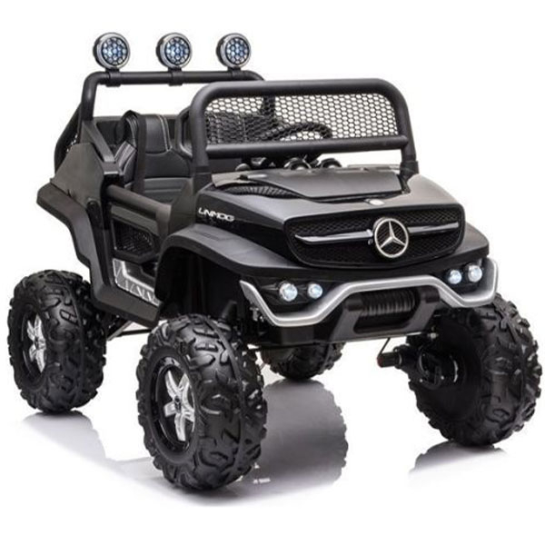 Auto na akumulator (12V) JL-199 Mercedes-Benz Unimog - Black BBO JL-199BLACK - ODDO igračke