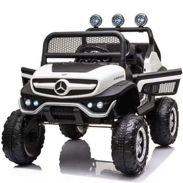 Auto na akumulator (12V) JL-199 Mercedes-Benz Unimog - White BBO JL-199WHITE - ODDO igračke