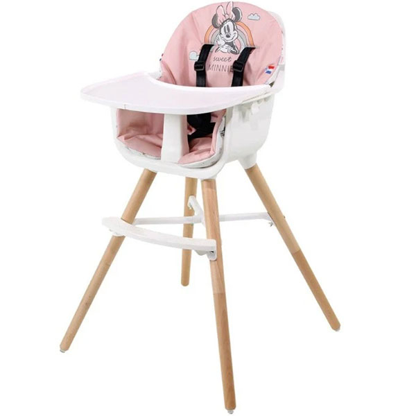Hranilica stolica za hranjenje drvena Paulette Disney 2u1 Minnie Mouse Sweet Nania 0091020338 - ODDO igračke