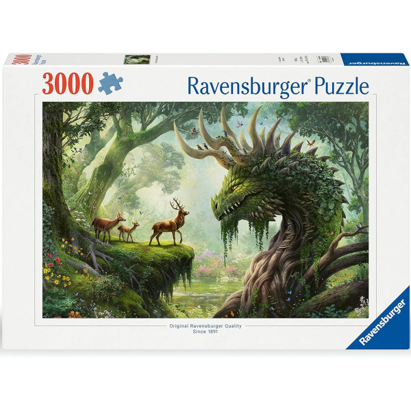 Ravensburger puzzle (slagalice) - 3000pcs Šumski zmaj The Forest Dragon Awakens RA12000808 - ODDO igračke