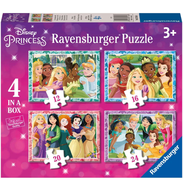 Ravensburger puzzle (slagalice) - Diznijeve Princeze 4u1 RA03156 - ODDO igračke