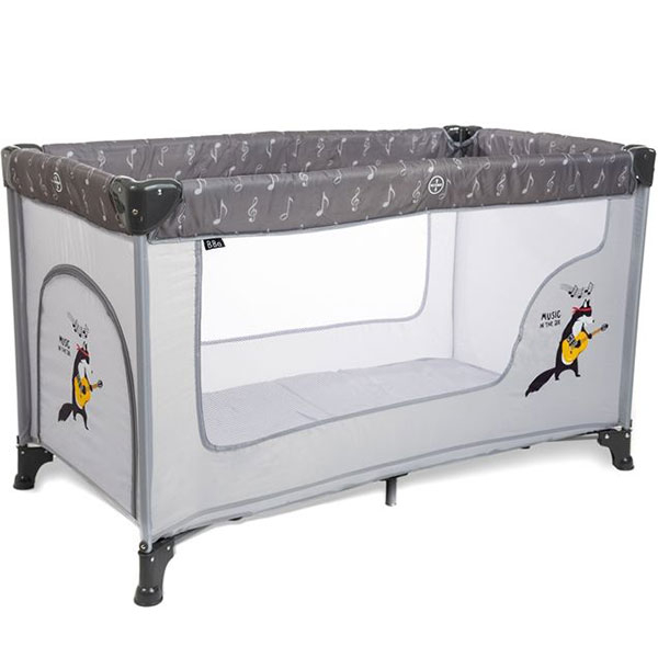 BBo prenosivi krevet 1 nivo Dream & Play Grey BK-065GREY - ODDO igračke