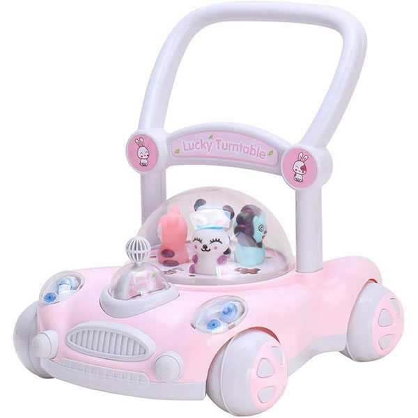 Dečija guralica za prohodavanje Auto roze AWA-14Y-148R - ODDO igračke