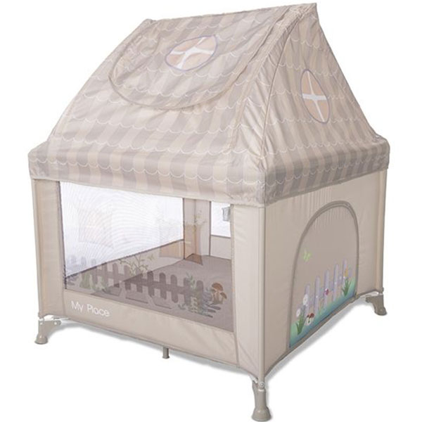Ogradica sa krovom My place - beige Lorelli 10080642507 - ODDO igračke