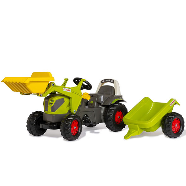 Traktor Rolly kid Claas Axos 240 sa utovarivačem i prikolicom 025169 - ODDO igračke
