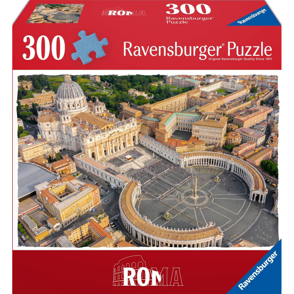 Ravensburger puzzle (slagalice) - 300pcs Roma Piazza San Pietro RA12004038 - ODDO igračke