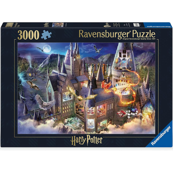 Ravensburger puzzle (slagalice) - 3000 pcs Harry Potter Hogwarts Castle RA17561 - ODDO igračke