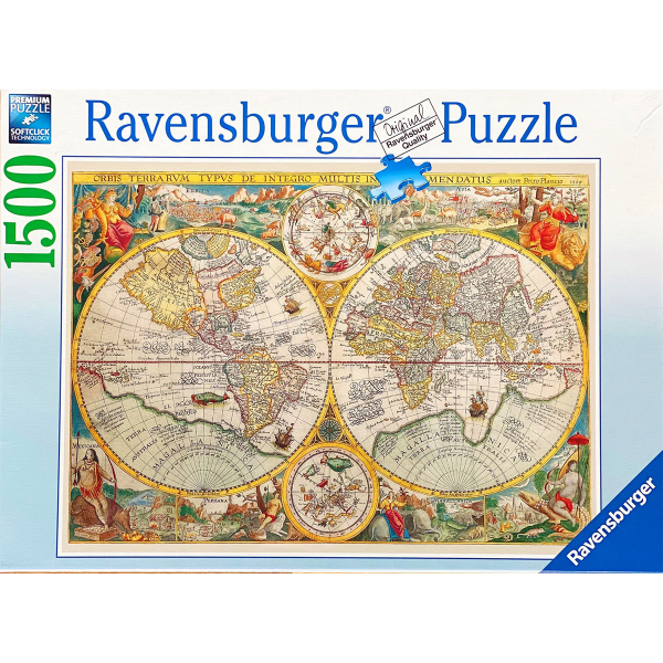Ravensburger puzzle (slagalice) - 1500 pcs Historical World Map RA12000716 - ODDO igračke
