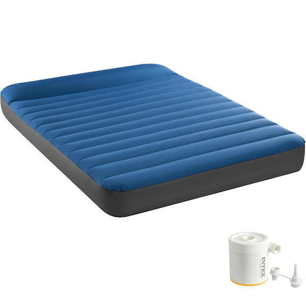 Dušek za kampovanje sa USB pumpom 137cm x 191cm x 22cm Intex 64012 - ODDO igračke