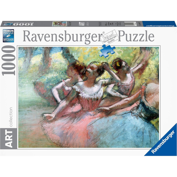 Ravensburger puzzle (slagalice) - 1000pcs Edgar Degas Četiri balerine na pozornici RA12001318 - ODDO igračke