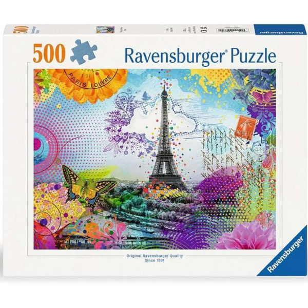 Ravensburger puzzle (slagalice) - 500pcs Razglednica iz Pariza RA12000772 - ODDO igračke