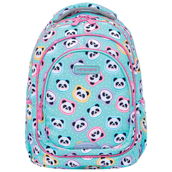 Ranac za školu anatomski 3zipa AB330 Minty Pandas 25.Astrabag 502025010 tirkizni - ODDO igračke