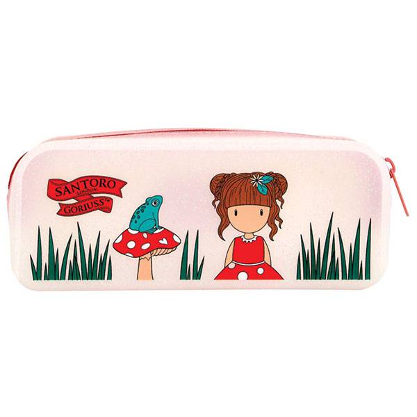 Pernica silikonska pravougaona glitter 1zip Little Mushroom Gorjuss 1337GJ03 - ODDO igračke