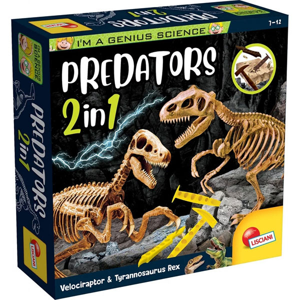 Mali Genije Predatori set 2 u 1 Lisciani 56408 - ODDO igračke
