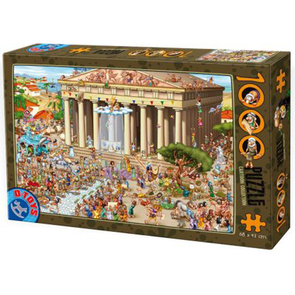 DToys puzzla Cartoon Collection Acropolis Greece1000pcs 07/61218-04 - ODDO igračke