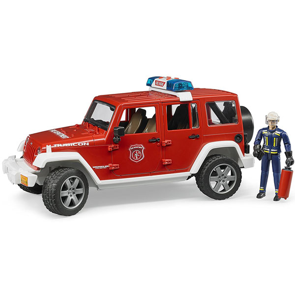 Jeep Wrangler Unlimited Rubicon vatrogasni sa figurom Bruder 025281 - ODDO igračke